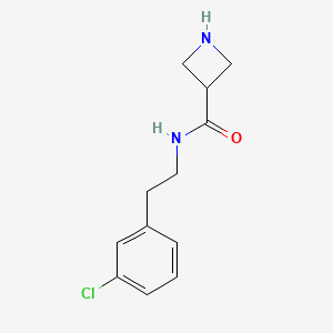 molecular formula C12H15ClN2O B1400176 N-(3-Chlorophenethyl)azetidine-3-carboxamide CAS No. 1482784-91-7