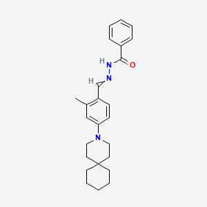 N-[[4-(3-azaspiro[5.5]undec-3-yl)-2-methyl-phenyl]methylideneamino]benzamide