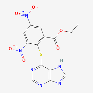 ethyl 3,5-dinitro-2-(7H-purin-6-ylsulfanyl)benzoate