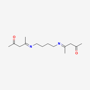 4-[4-(4-Oxopentan-2-ylideneamino)butylimino]pentan-2-one