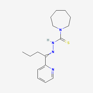 N-(1-pyridin-2-ylbutylideneamino)azepane-1-carbothioamide