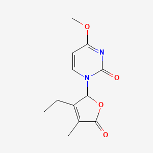 1-(3-Ethyl-4-methyl-5-oxo-2,5-dihydrofuran-2-yl)-4-methoxypyrimidin-2(1h)-one