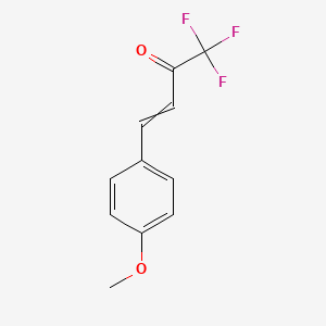 molecular formula C11H9F3O2 B14001823 1,1,1-Trifluoro-4-(4-methoxyphenyl)but-3-en-2-one 