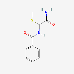 Benzamide, N-(carbamoyl(methylthio)methyl)-