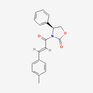 molecular formula C19H17NO3 B1400191 (4S)-3-[(2E)-3-(4-methylphenyl)prop-2-enoyl]-4-phenyl-1,3-oxazolidin-2-one CAS No. 915390-74-8