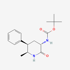 tert-butyl N-[(3S,5R,6S)-6-methyl-2-oxo-5-phenyl-3-piperidyl]carbamate