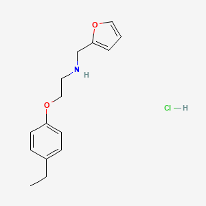 molecular formula C15H20ClNO2 B1400201 2-(4-乙基苯氧基)-N-(2-呋喃甲基)-1-乙胺盐酸盐 CAS No. 1357252-37-9