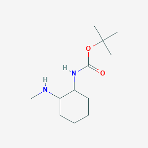 molecular formula C12H24N2O2 B1400202 叔丁基(2-(甲基氨基)环己基)氨基甲酸酯 CAS No. 1353944-65-6