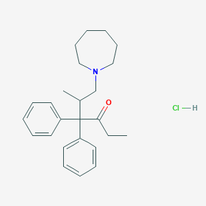 6-(Azepan-1-yl)-5-methyl-4,4-diphenylhexan-3-one;hydrochloride