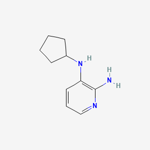 molecular formula C10H15N3 B1400206 3-N-cyclopentylpyridine-2,3-diamine CAS No. 1286273-74-2
