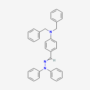 N,N-dibenzyl-4-[(diphenylhydrazinylidene)methyl]aniline