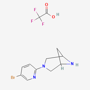 3-(5-Bromopyridin-2-yl)-3,6-diazabicyclo[3.1.1]heptane;2,2,2-trifluoroacetic acid