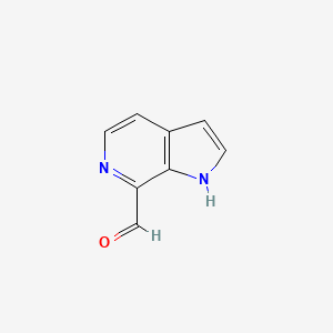 molecular formula C8H6N2O B1400207 1H-吡咯并[2,3-c]吡啶-7-甲醛 CAS No. 1260385-31-6