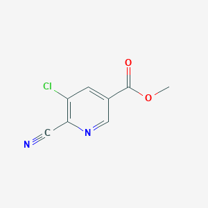 B1400209 Methyl 5-chloro-6-cyanonicotinate CAS No. 398457-04-0