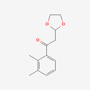B1400210 1-(2,3-Dimethyl-phenyl)-2-(1,3-dioxolan-2-yl)-ethanone CAS No. 1263365-70-3