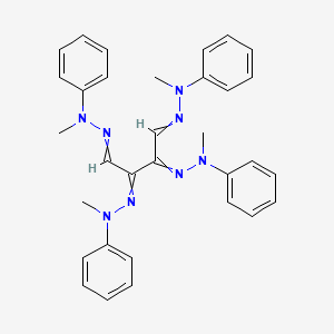 N-methyl-N-[2,3,4-tris[methyl(phenyl)hydrazinylidene]butylideneamino]aniline