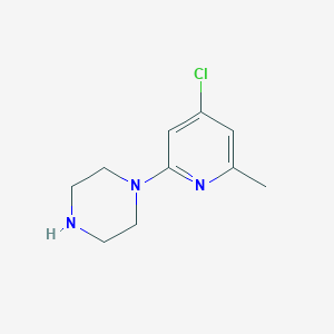 B1400217 1-(4-Chloro-6-methylpyridin-2-yl)piperazine CAS No. 1353878-02-0