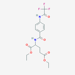 Diethyl 2-[[4-[(2,2,2-trifluoroacetyl)amino]benzoyl]amino]pentanedioate