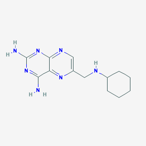 6-[(Cyclohexylamino)methyl]pteridine-2,4-diamine