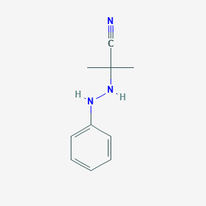 2-Methyl-2-(2-phenylhydrazinyl)propanenitrile