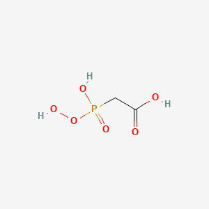 2-(Hydroperoxy(hydroxy)phosphoryl)acetic acid