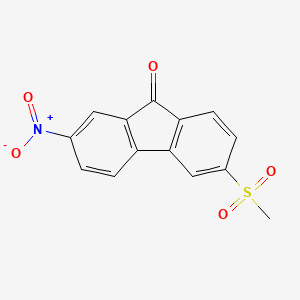 6-(Methylsulfonyl)-2-nitro-9h-fluoren-9-one