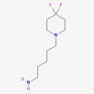 molecular formula C10H20F2N2 B1400240 5-(4,4-Difluoro-piperidin-1-yl)-pentylamine CAS No. 1416351-88-6