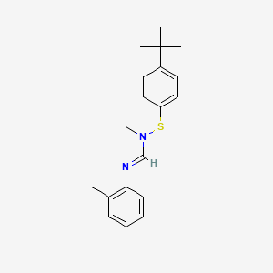 N-(4-tert-butylphenyl)sulfanyl-N'-(2,4-dimethylphenyl)-N-methylmethanimidamide