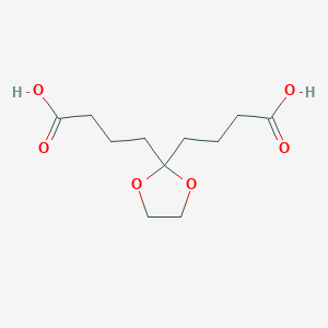 4,4'-(1,3-Dioxolane-2,2-diyl)dibutanoic acid