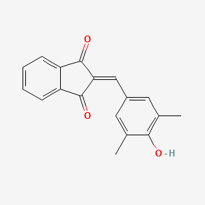 2-[(4-Hydroxy-3,5-dimethylphenyl)methylidene]-1H-indene-1,3(2H)-dione