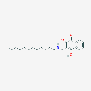 3-[(Dodecylamino)methyl]-4-hydroxynaphthalene-1,2-dione