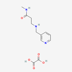 molecular formula C12H17N3O5 B1400251 N1-methyl-N3-(3-pyridinylmethyl)-b-alaninamide oxalate CAS No. 1385694-19-8