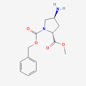 1-O-benzyl 2-O-methyl (2R,4S)-4-aminopyrrolidine-1,2-dicarboxylate