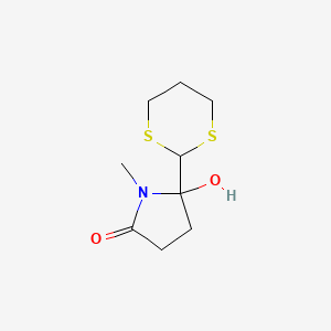 5-(1,3-Dithian-2-yl)-5-hydroxy-1-methylpyrrolidin-2-one