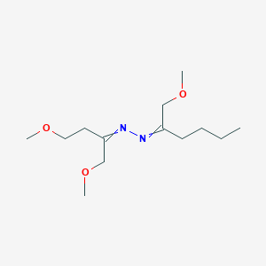 1-(1,4-Dimethoxybutan-2-ylidene)-2-(1-methoxyhexan-2-ylidene)hydrazine