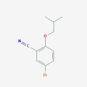 molecular formula C11H12BrNO B1400259 5-溴-2-异丁氧基苯甲腈 CAS No. 876918-26-2