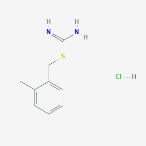 molecular formula C9H13ClN2S B1400261 2-(2-甲基苯甲基)-异硫脲 CAS No. 73338-92-8