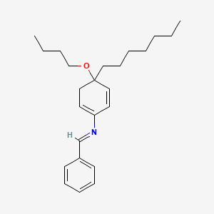 N-(4-butoxy-4-heptylcyclohexa-1,5-dien-1-yl)-1-phenylmethanimine