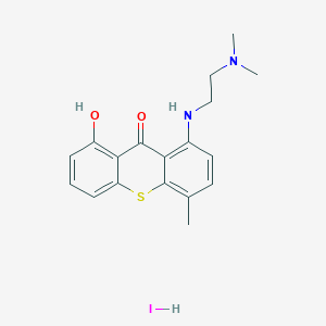 1-[2-(Dimethylamino)ethylamino]-8-hydroxy-4-methylthioxanthen-9-one;hydroiodide