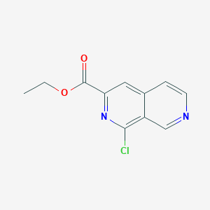 molecular formula C11H9ClN2O2 B1400273 1-氯-2,7-萘啶-3-羧酸乙酯 CAS No. 263881-19-2