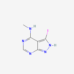 3-iodo-N-methyl-1H-pyrazolo[3,4-d]pyrimidin-4-amine