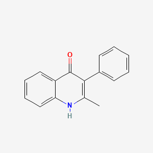 molecular formula C16H13NO B14002752 2-Methyl-3-phenylquinolin-4(1h)-one CAS No. 5350-61-8