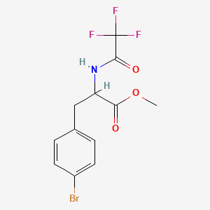 Methyl 3-(4-bromophenyl)-2-[(2,2,2-trifluoroacetyl)amino]propanoate