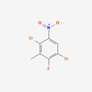 1,4-Dibromo-2-fluoro-3-methyl-5-nitrobenzene