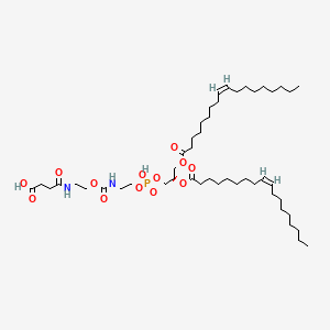 4-[2-[2-[[(2R)-2,3-bis[[(Z)-octadec-9-enoyl]oxy]propoxy]-hydroxyphosphoryl]oxyethylcarbamoyloxy]ethylamino]-4-oxobutanoic acid