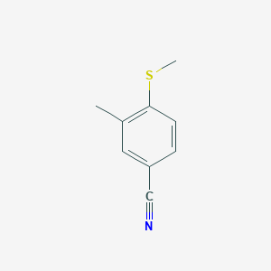 molecular formula C9H9NS B1400278 3-甲基-4-甲硫基苯甲腈 CAS No. 918967-41-6
