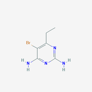 molecular formula C6H9BrN4 B1400281 5-溴-6-乙基-2,4-嘧啶二胺 CAS No. 861103-60-8
