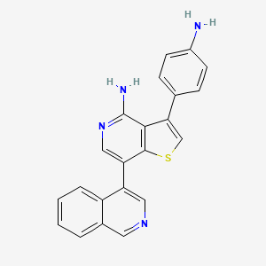 3-(4-Aminophenyl)-7-(isoquinolin-4-yl)thieno[3,2-c]pyridin-4-amine