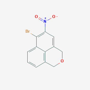molecular formula C12H8BrNO3 B1400298 5-硝基-6-溴-1H,3H-苯并[de]异色满 CAS No. 959766-43-9