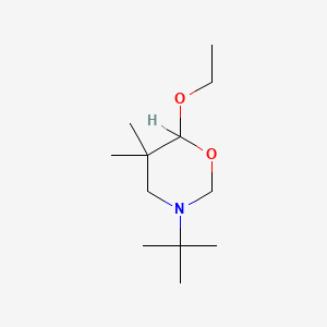 3-Tert-butyl-6-ethoxy-5,5-dimethyl-1,3-oxazinane